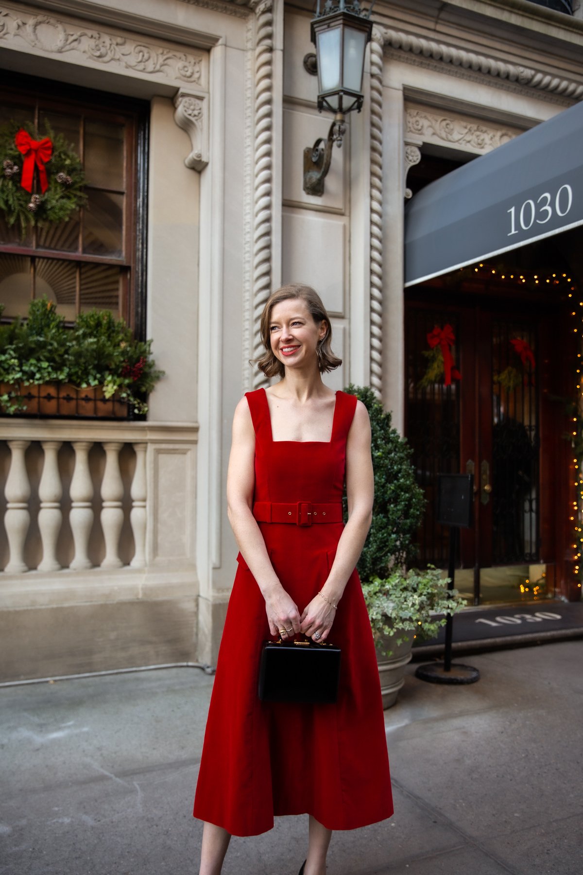 Stacie Flinner New York at Christmas Red Emilia Wickstead Dress-2.jpg